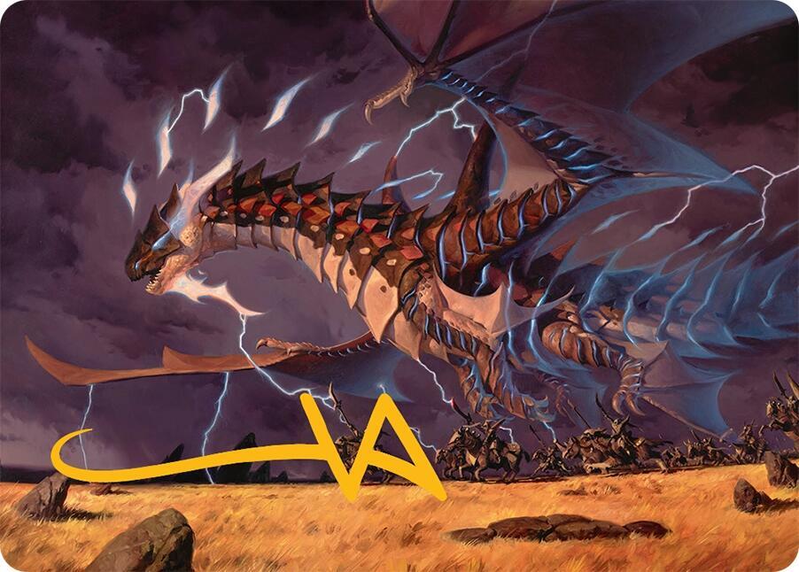 Neriv, Heart of the Storm Art Card (25/54) (Gold-Stamped Signature) card image