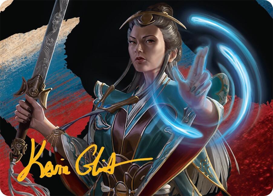 Narset, Jeskai Waymaster Art Card (44/54) (Gold-Stamped Signature) card image