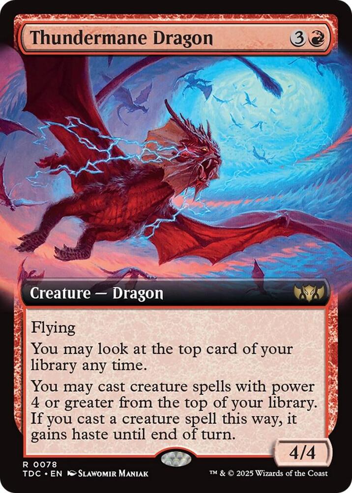 Thundermane Dragon (Extended Art) card image