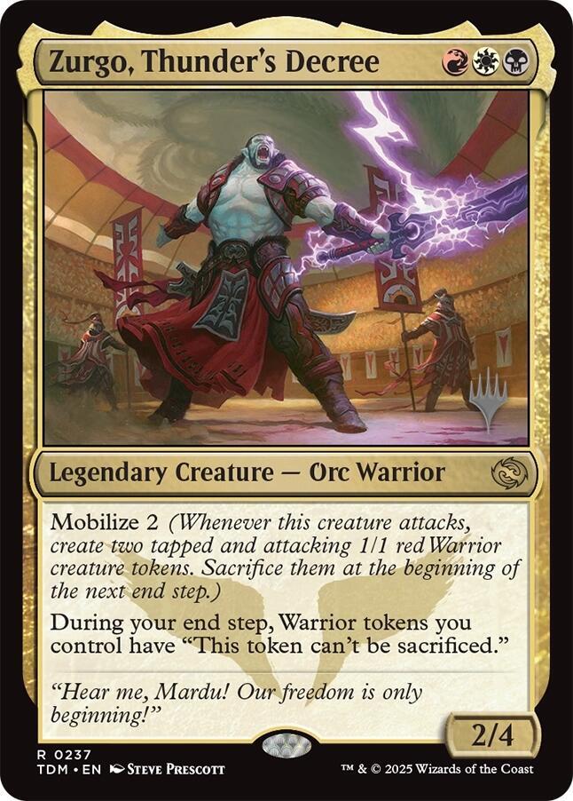 Zurgo, Thunder's Decree card image