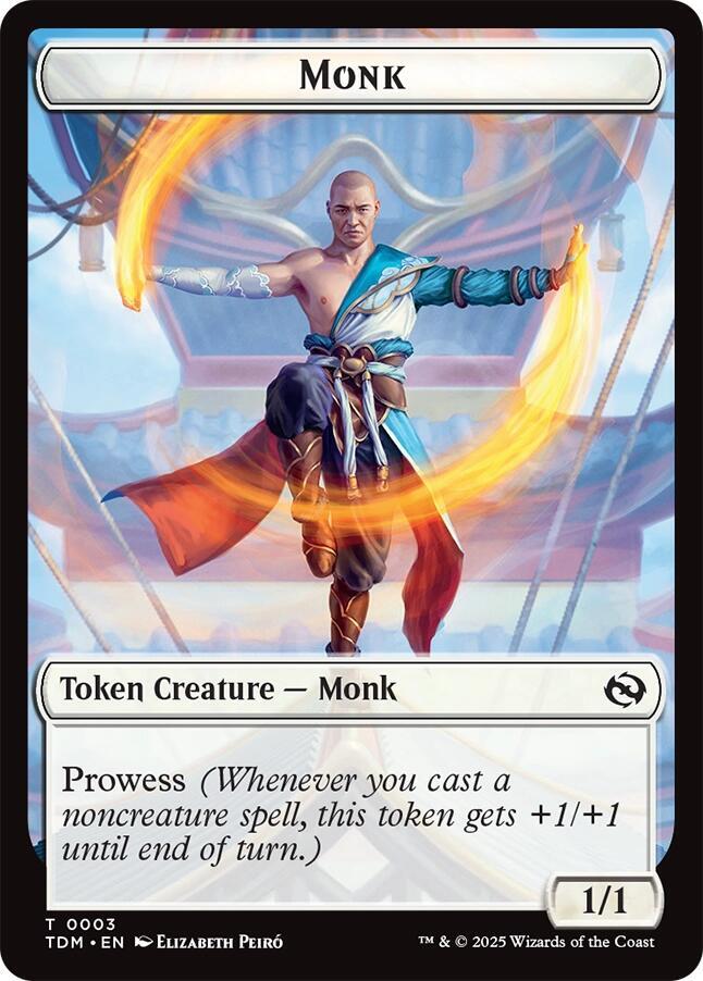 Monk // Treasure Double-Sided Token card image