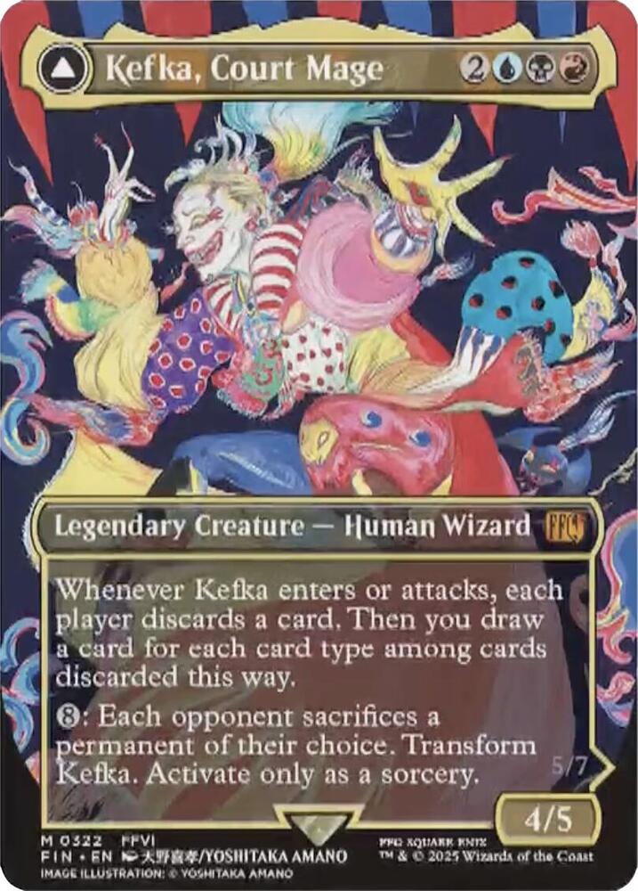 Kefka, Court Mage (0322) (Borderless) card image