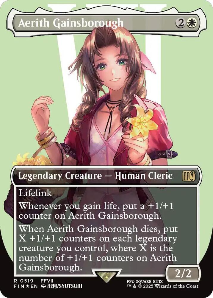 Aerith Gainsborough (Borderless) (Surge Foil) card image