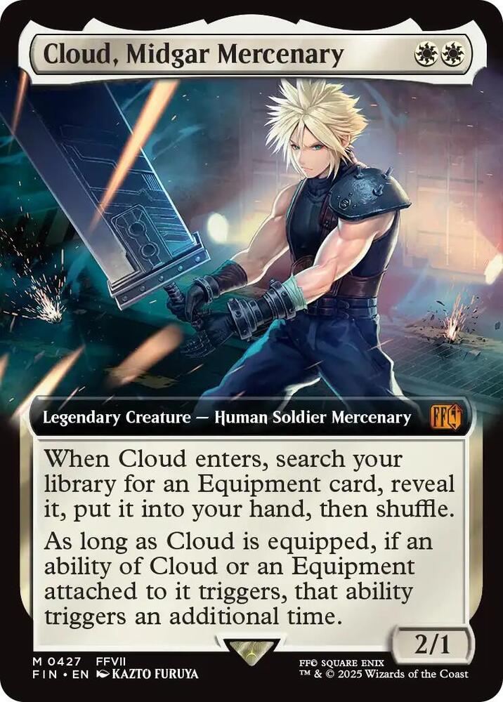 Cloud, Midgar Mercenary (Extended Art) card image