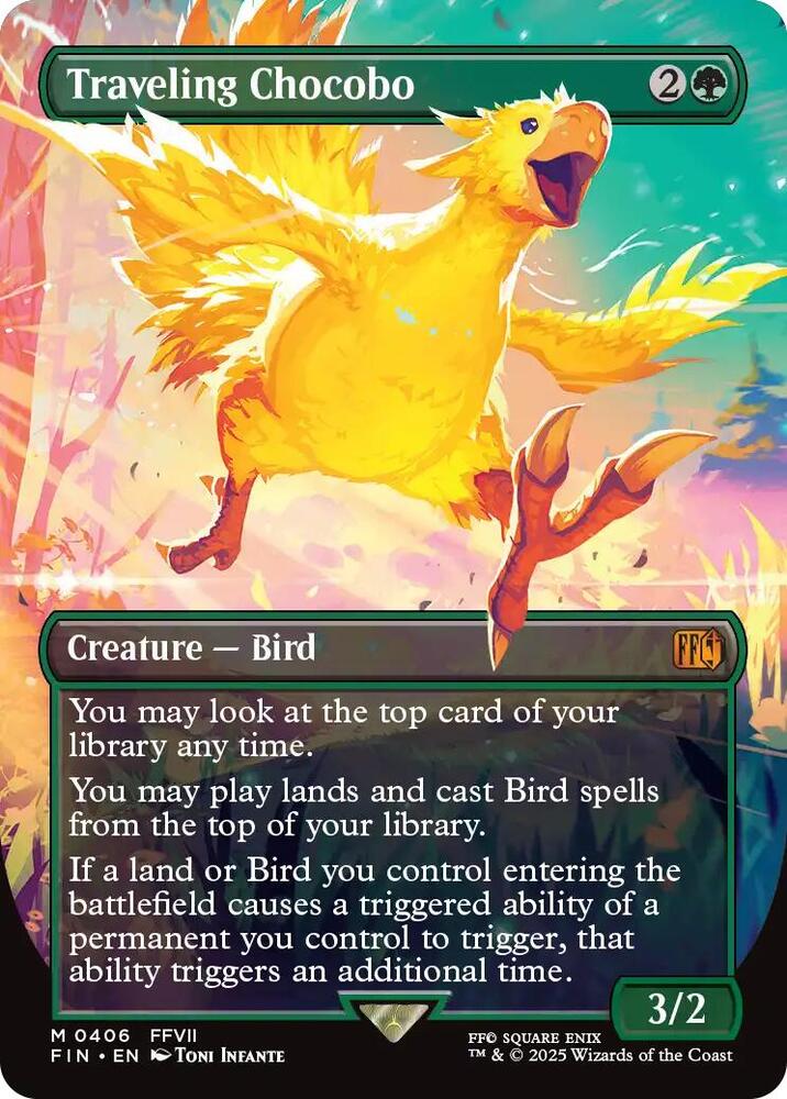 Traveling Chocobo (Borderless) card image