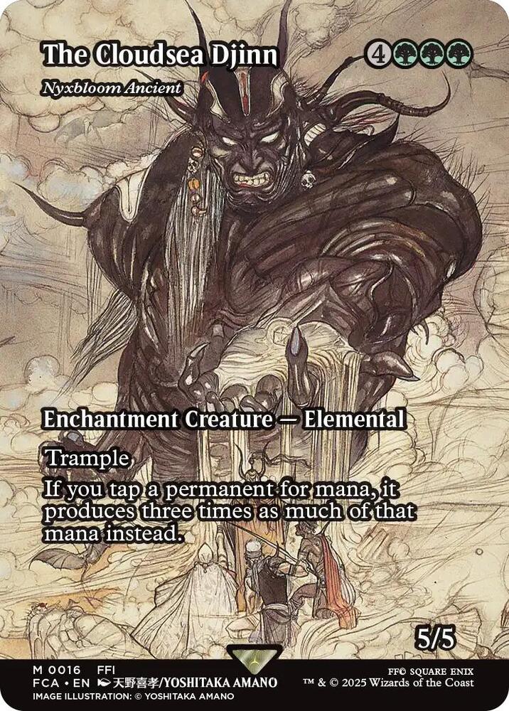 The Cloudsea Djinn - Nyxbloom Ancient (Showcase) card image