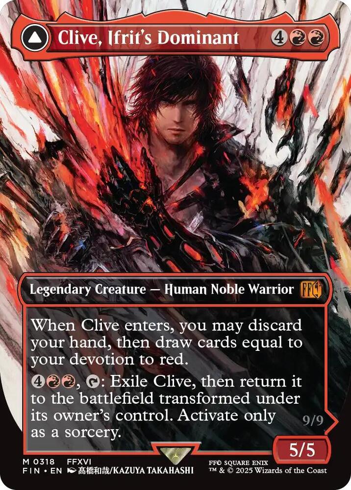 Clive, Ifrit's Dominant (0318) (Borderless) card image