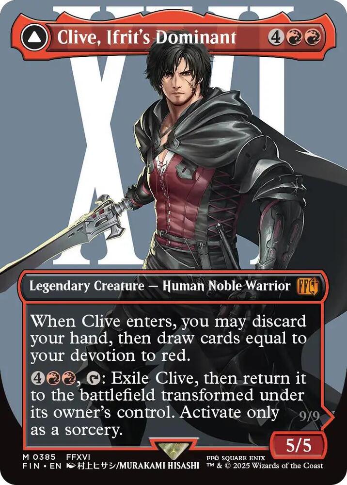 Clive, Ifrit's Dominant (0385) (Borderless) card image