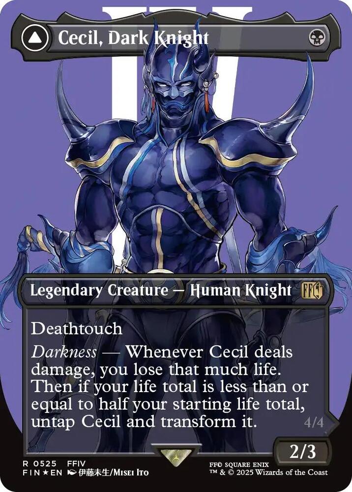 Cecil, Dark Knight (Borderless) (Surge Foil) card image
