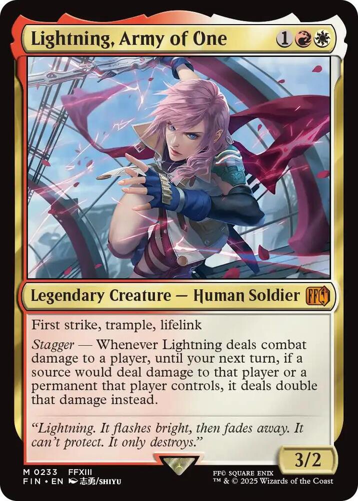 Lightning, Army of One card image