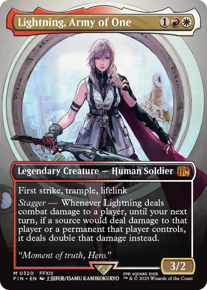 Lightning, Army of One (0320) (Borderless) card image