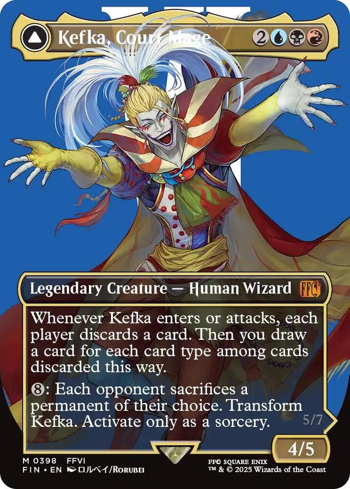 Kefka, Court Mage (0398) (Borderless) card image