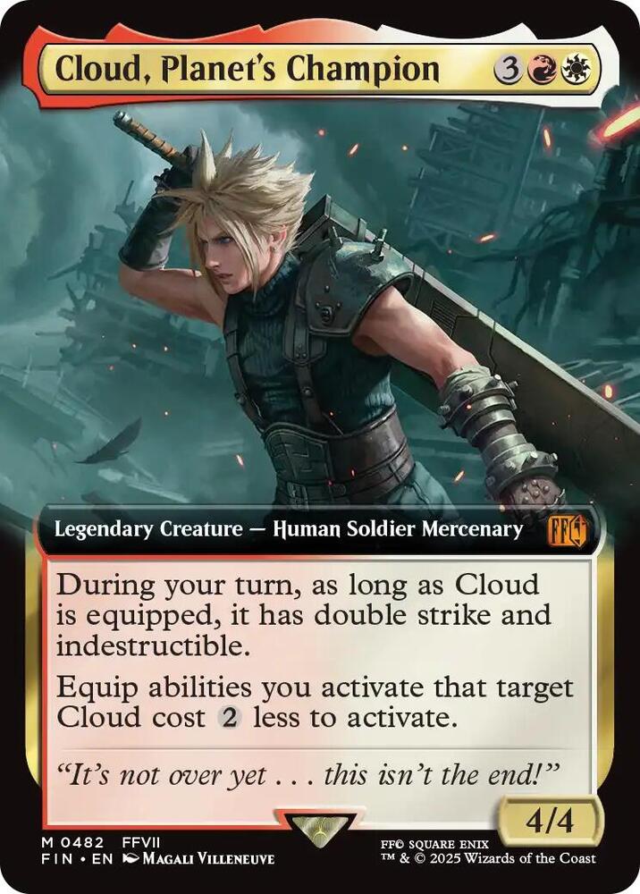 Cloud, Planet's Champion (Extended Art) card image