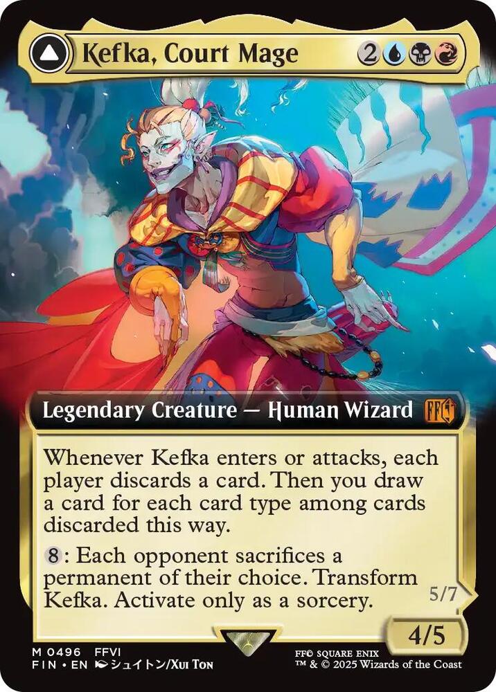 Kefka, Court Mage (Extended Art) card image