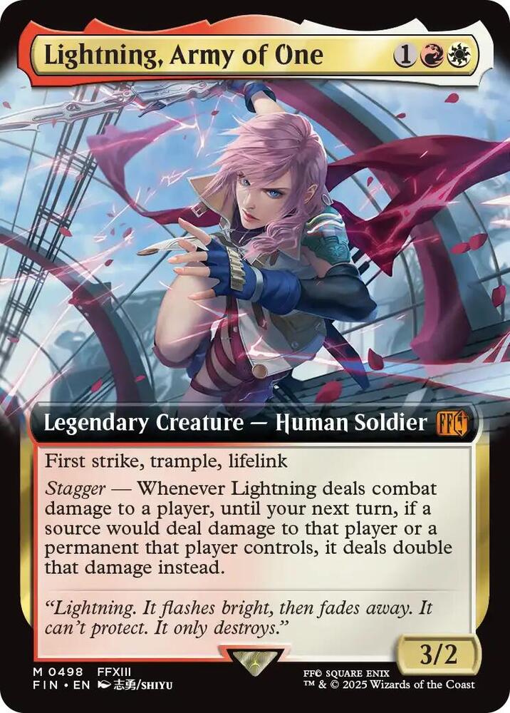 Lightning, Army of One (Extended Art) card image