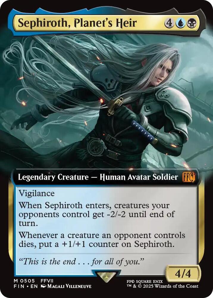 Sephiroth, Planet's Heir (Extended Art) card image