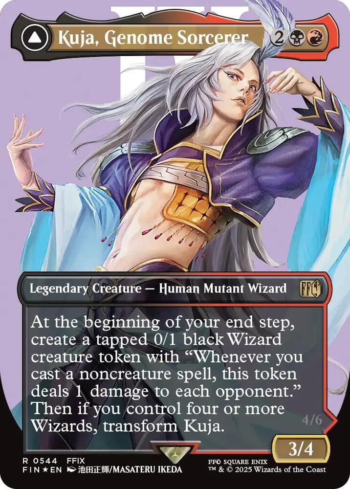 Kuja, Genome Sorcerer (Borderless) (Surge Foil) card image
