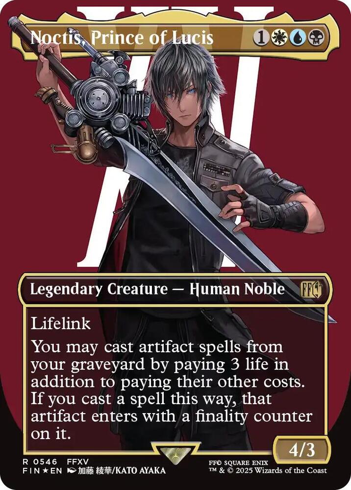 Noctis, Prince of Lucis (Borderless) (Surge Foil) card image