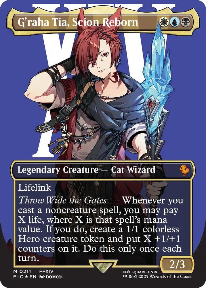 G'raha Tia, Scion Reborn (Borderless) (Surge Foil) card image