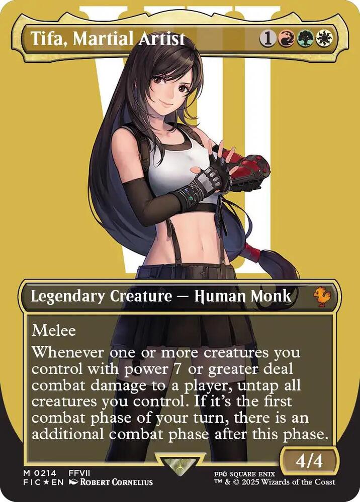 Tifa, Martial Artist (Borderless) (Surge Foil) card image