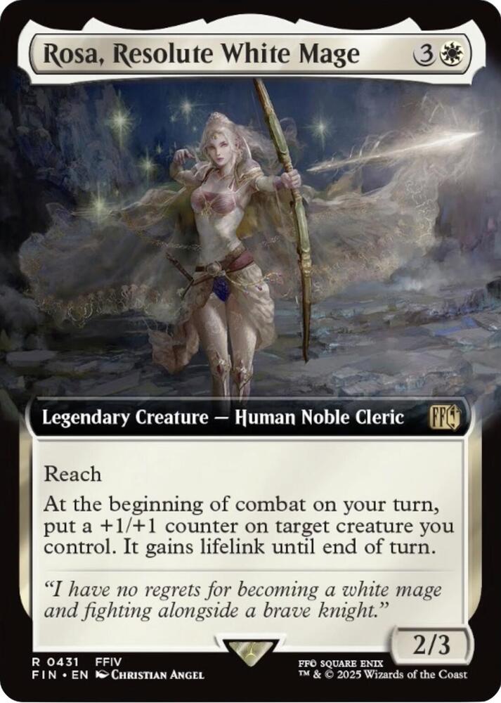 Rosa, Resolute White Mage (Extended Art) card image