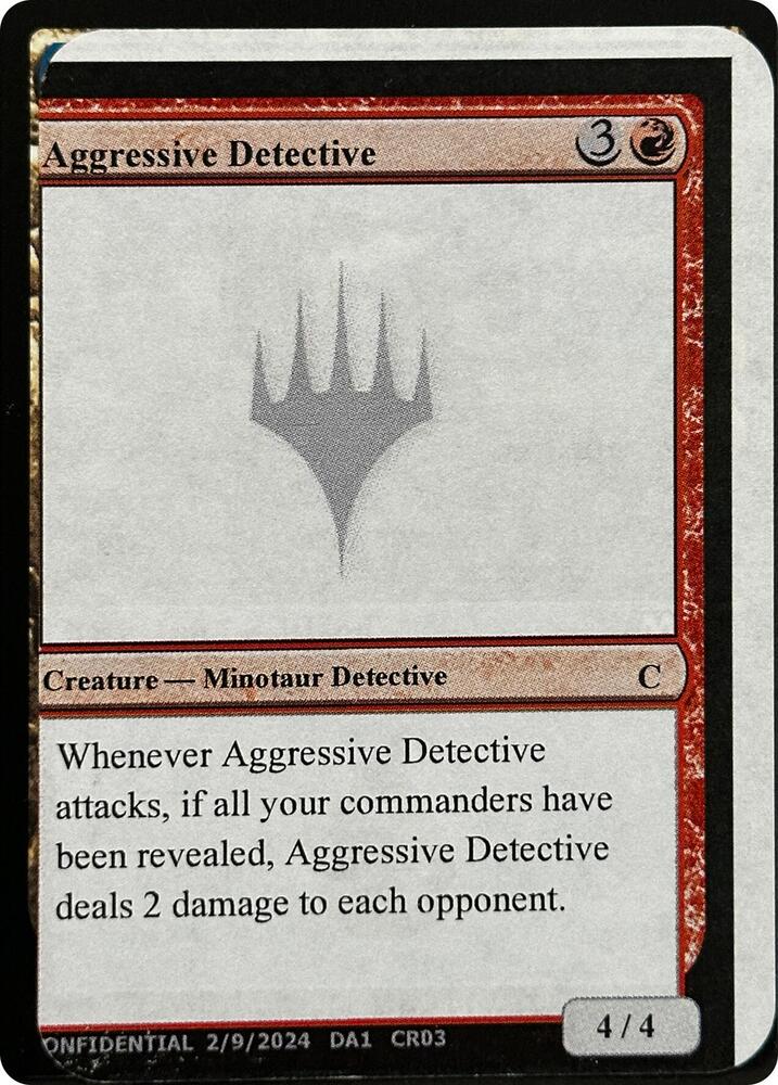 Aggressive Detective card image