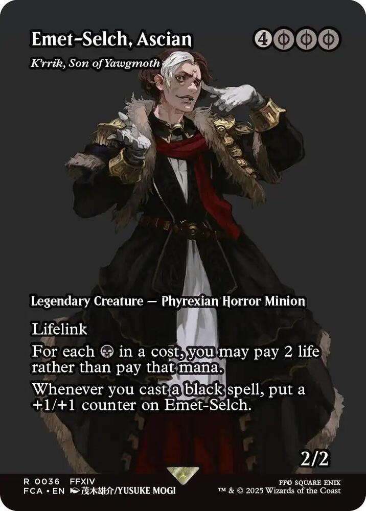 Emet-Selch, Ascian - K'rrik, Son of Yawgmoth (Showcase) card image