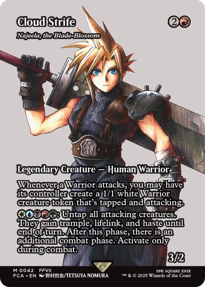 Cloud Strife - Najeela, the Blade-Blossom (Showcase) card image