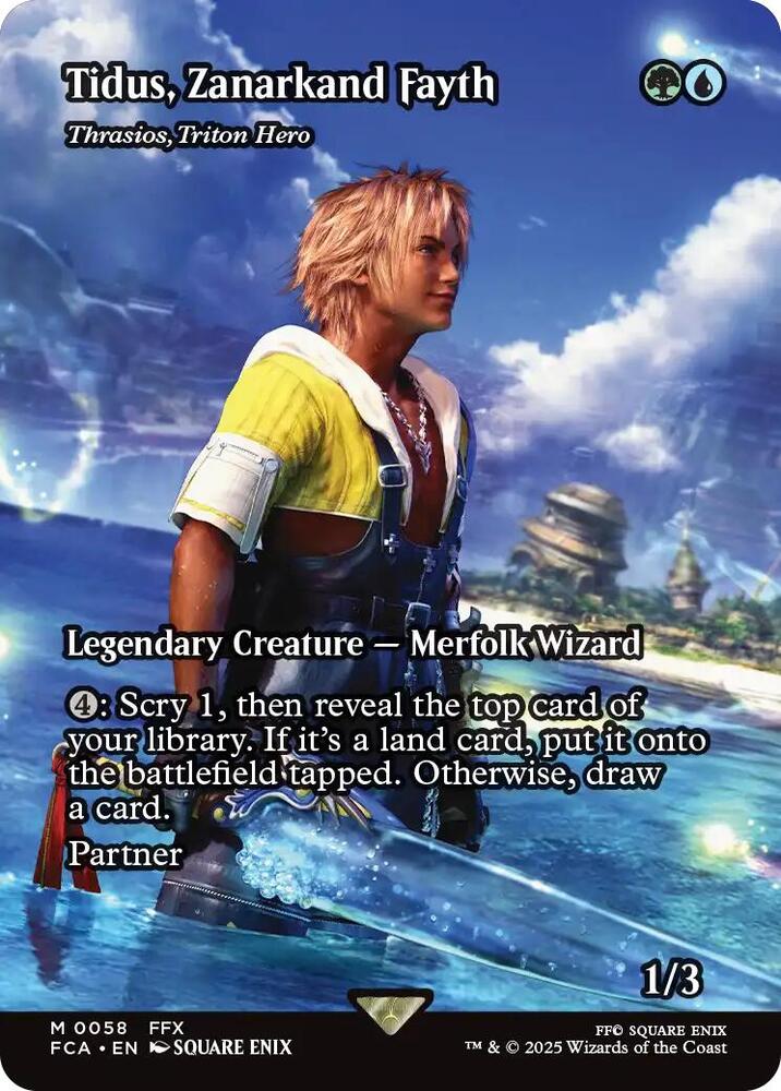 Tidus, Zanarkand Fayth - Thrasios, Triton Hero (Showcase) card image
