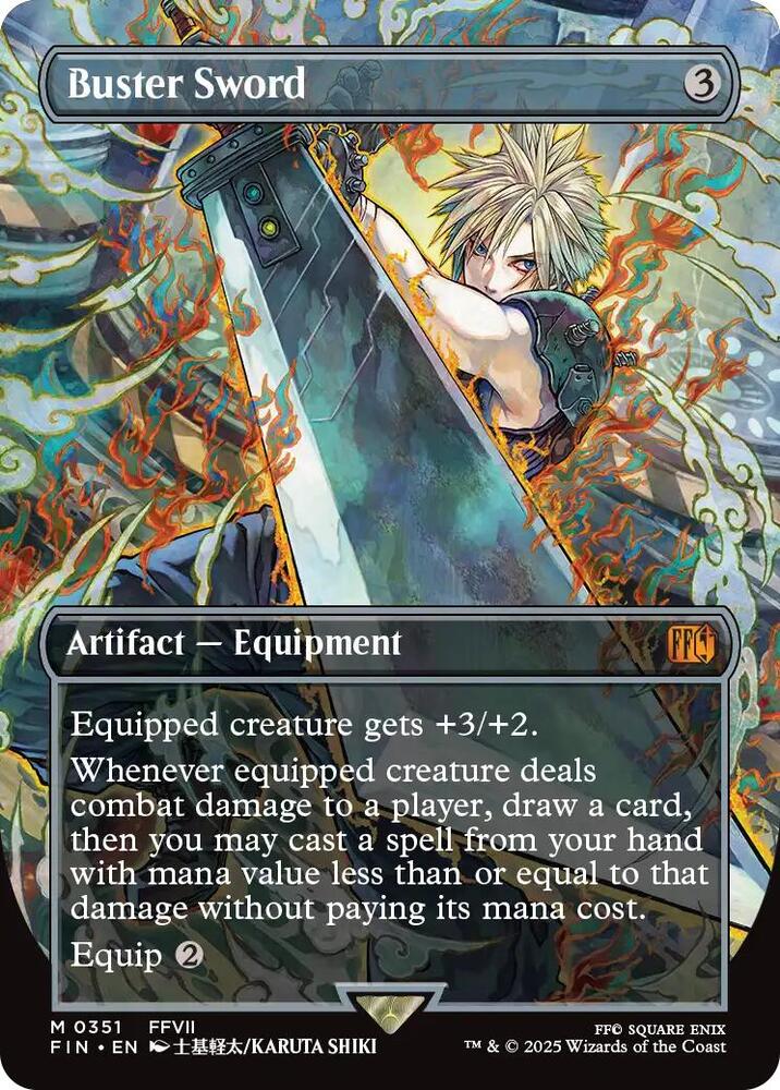 Buster Sword (Borderless) card image