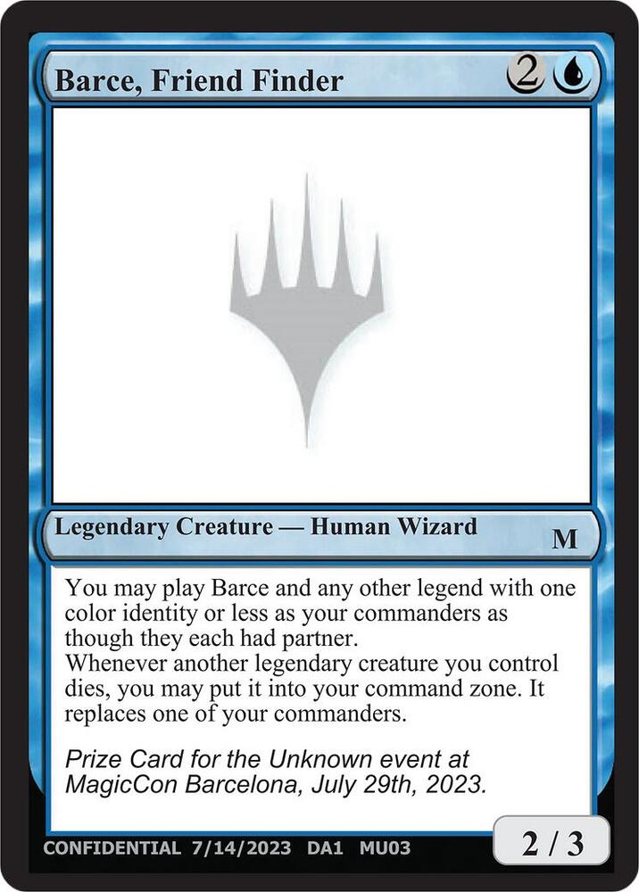 Barce, Friend Finder card image