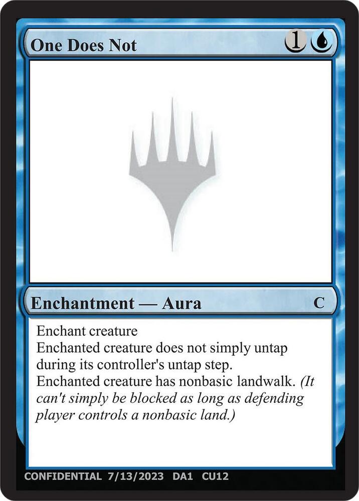 One Does Not card image