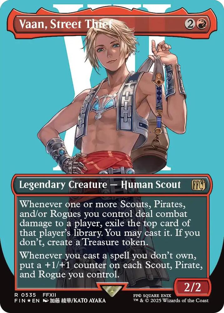 Vaan, Street Thief (Borderless) (Surge Foil) card image