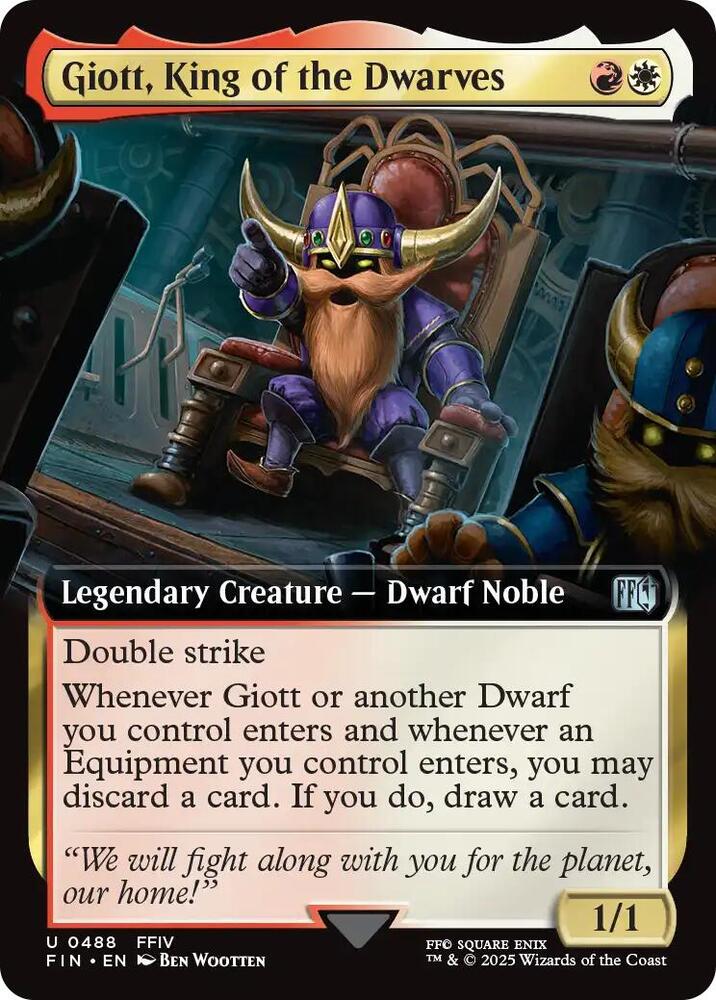 Giott, King of the Dwarves (Extended Art) card image