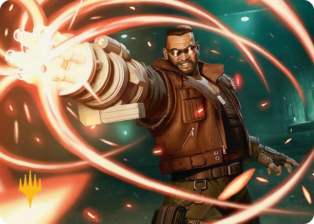 Barret Wallace Art Card (Gold-Stamped Planeswalker Symbol) card image