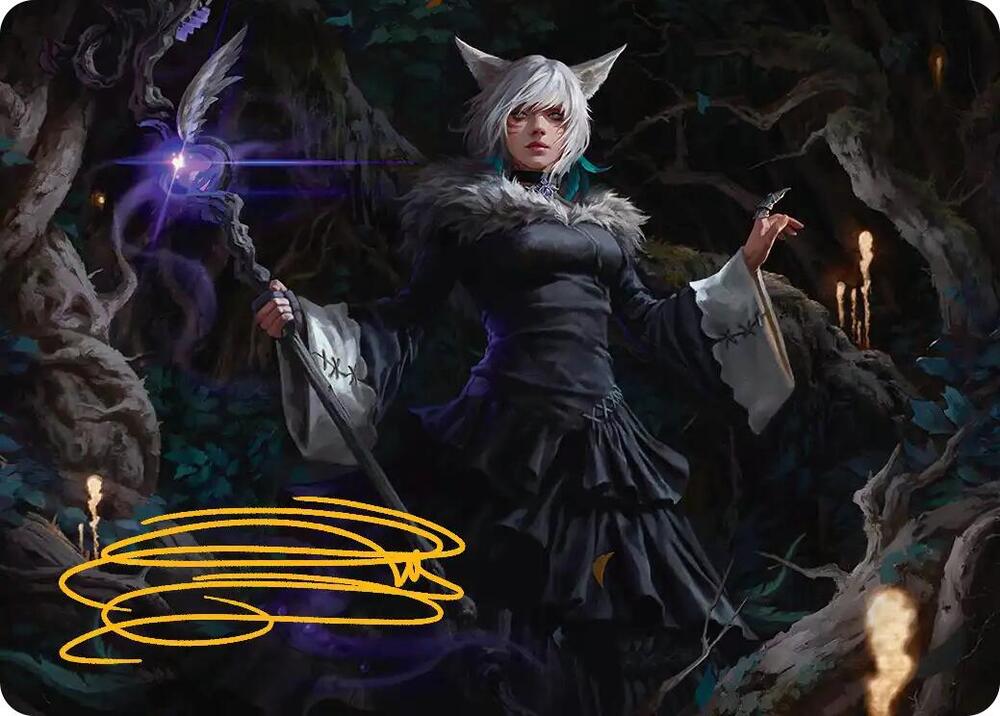Y'shtola, Night's Blessed Art Card (21) (Gold-Stamped Signature) card image