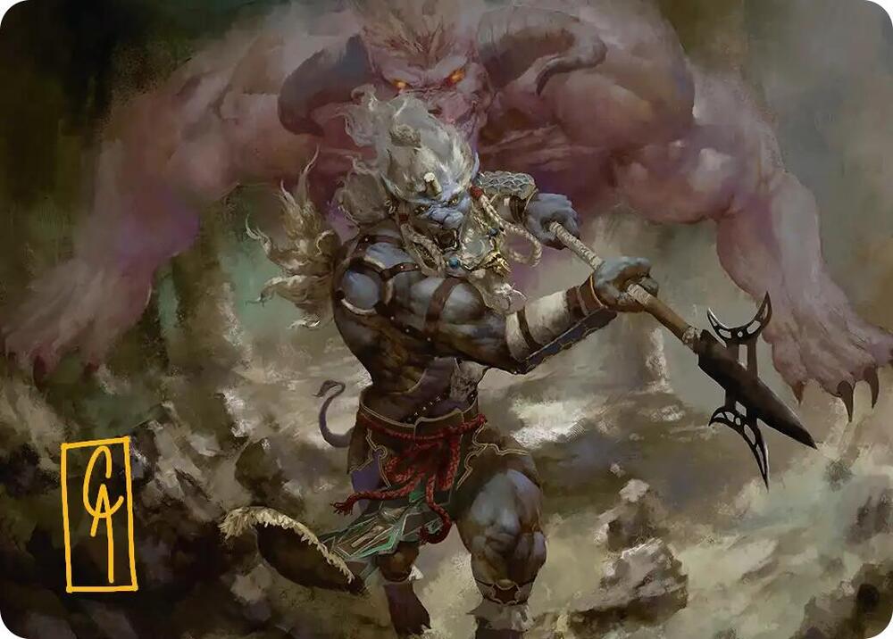 Kimahri, Valiant Guardian Art Card (Gold-Stamped Signature) card image