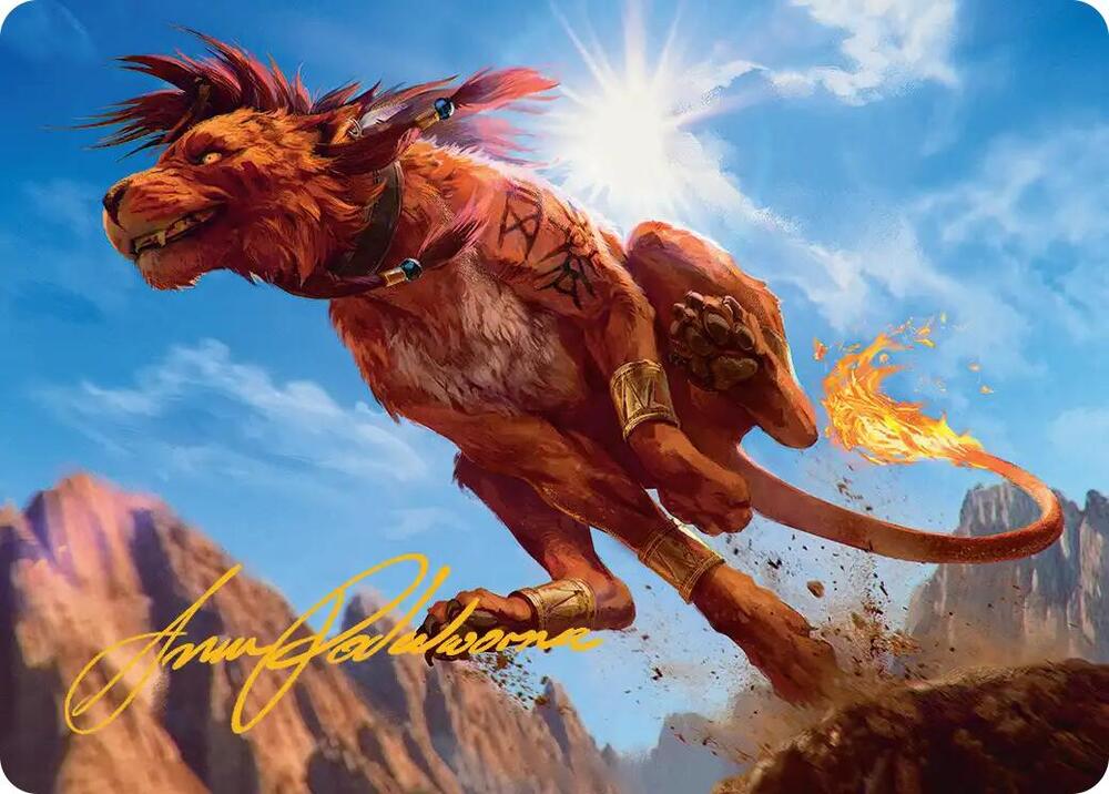 Red XIII, Proud Warrior Art Card (Gold-Stamped Signature) card image