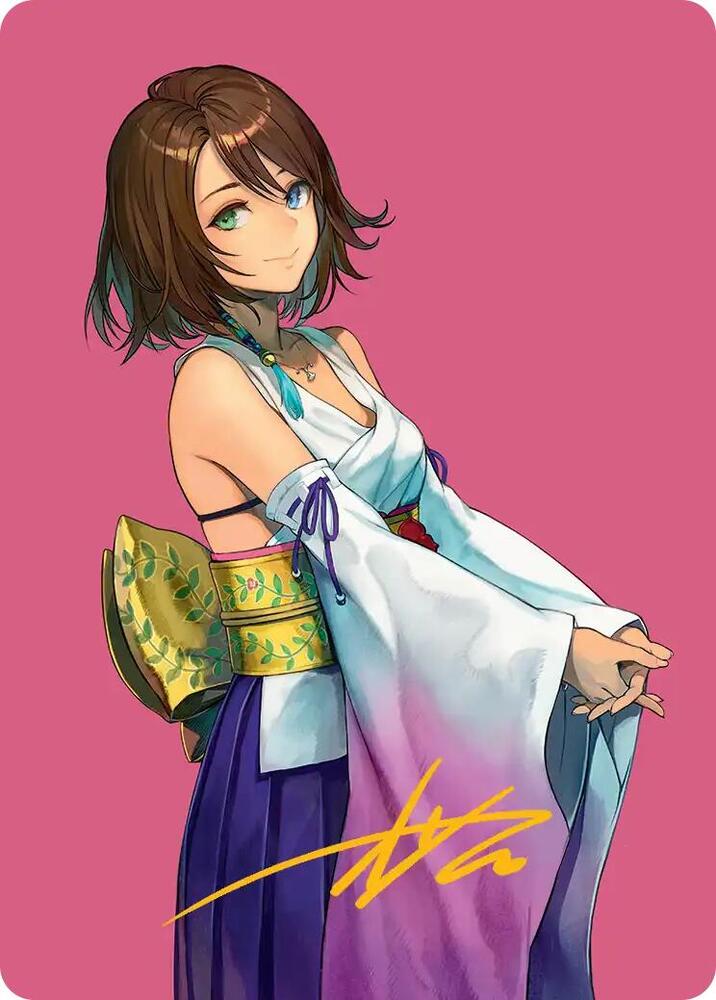 Yuna, Hope of Spira Art Card (Gold-Stamped Signature) card image