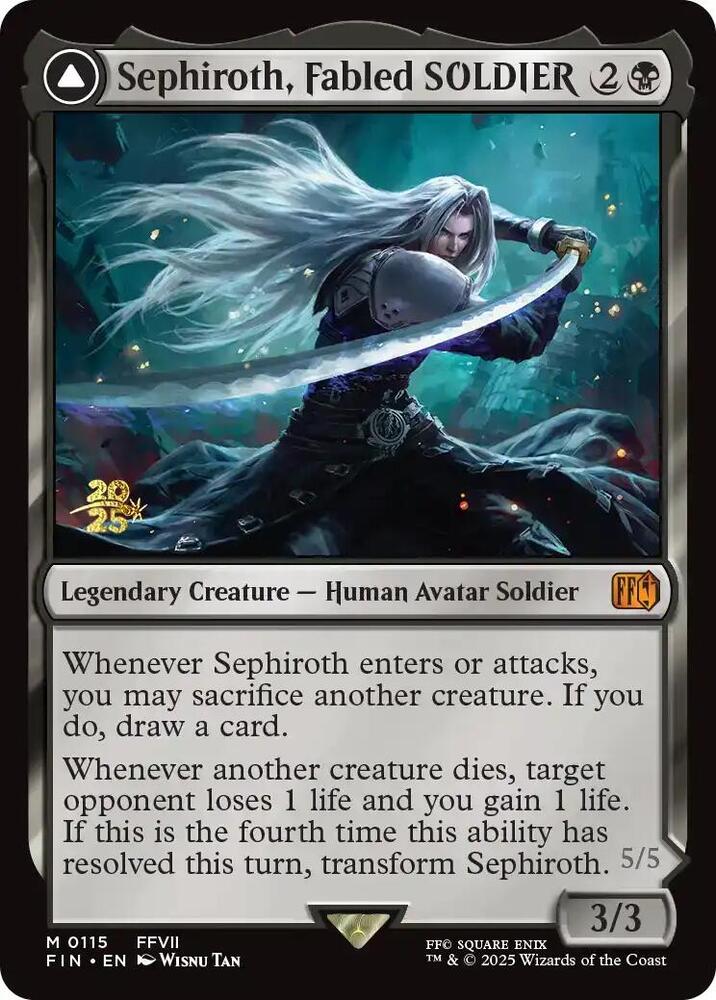Sephiroth, Fabled SOLDIER card image