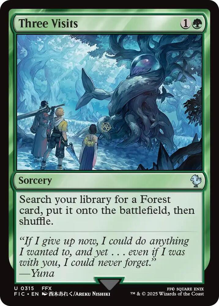 Three Visits (Surge Foil) card image