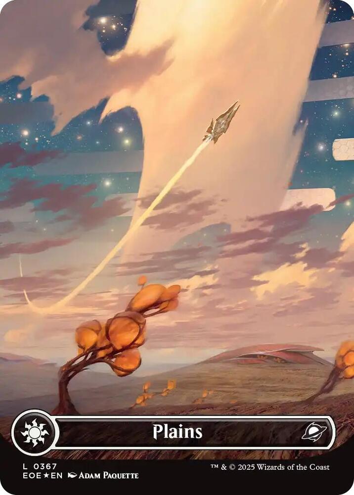 Plains (0367) (Borderless) (Galaxy Foil) card image