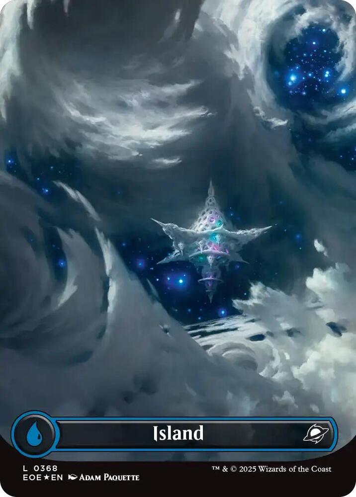 Island (0368) (Borderless) (Galaxy Foil) card image