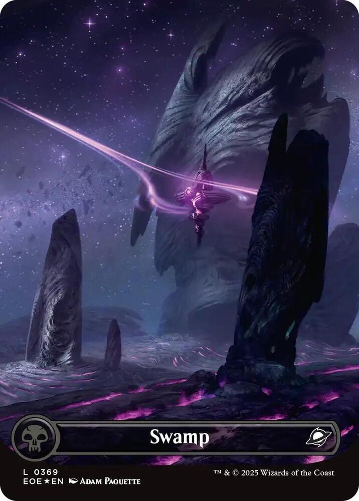 Swamp (0369) (Borderless) (Galaxy Foil) card image