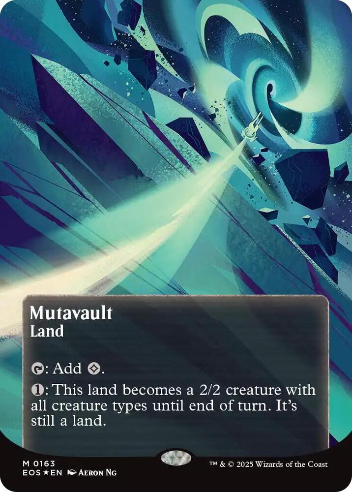 Mutavault (0163) (Borderless) (Galaxy Foil) card image