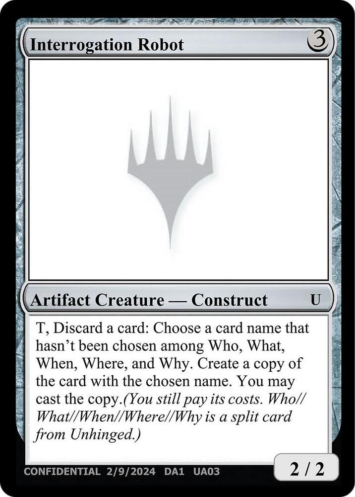 Interrogation Robot card image