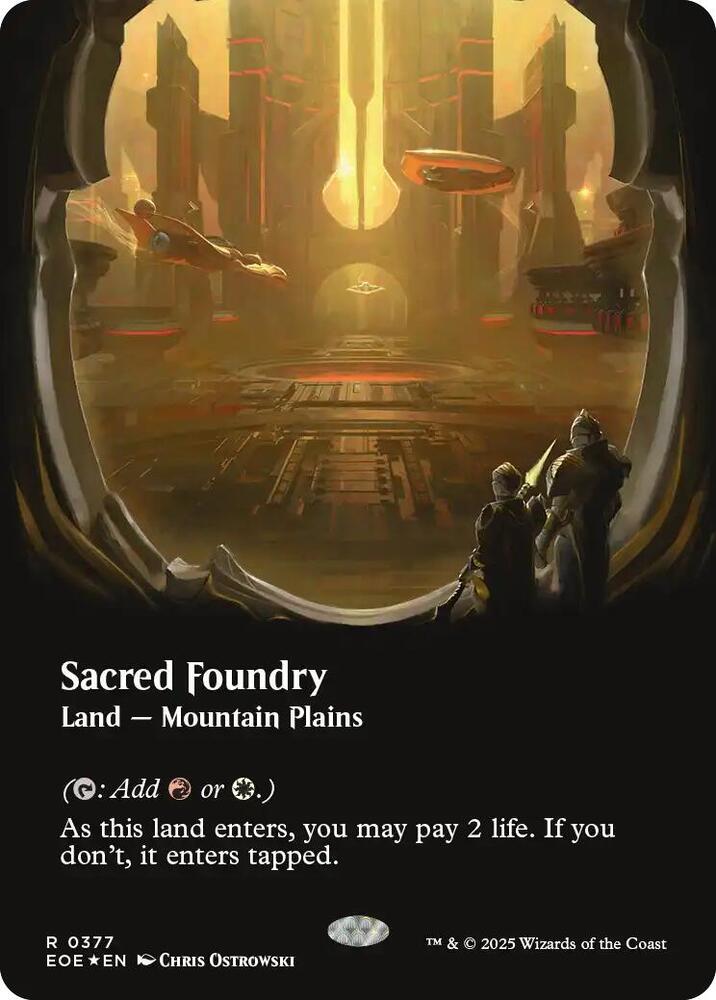 Sacred Foundry (Borderless) (Galaxy Foil) card image