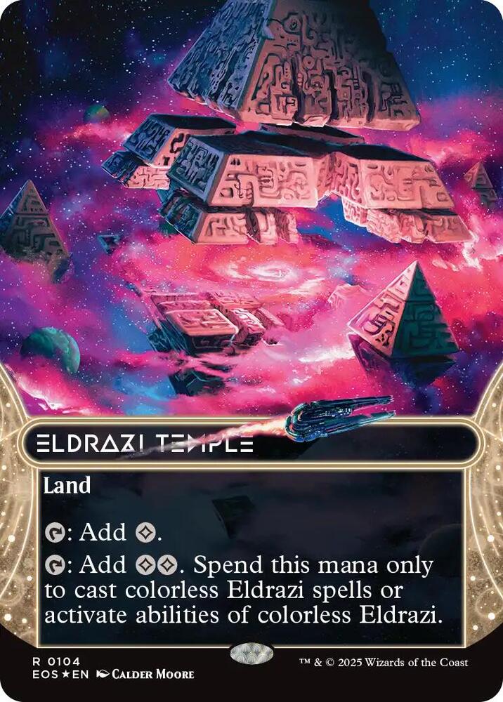 Eldrazi Temple (0104) (Borderless) (Galaxy Foil) card image