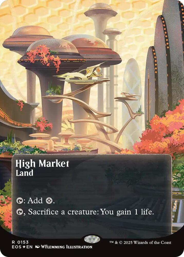 High Market (0153) (Borderless) (Galaxy Foil) card image