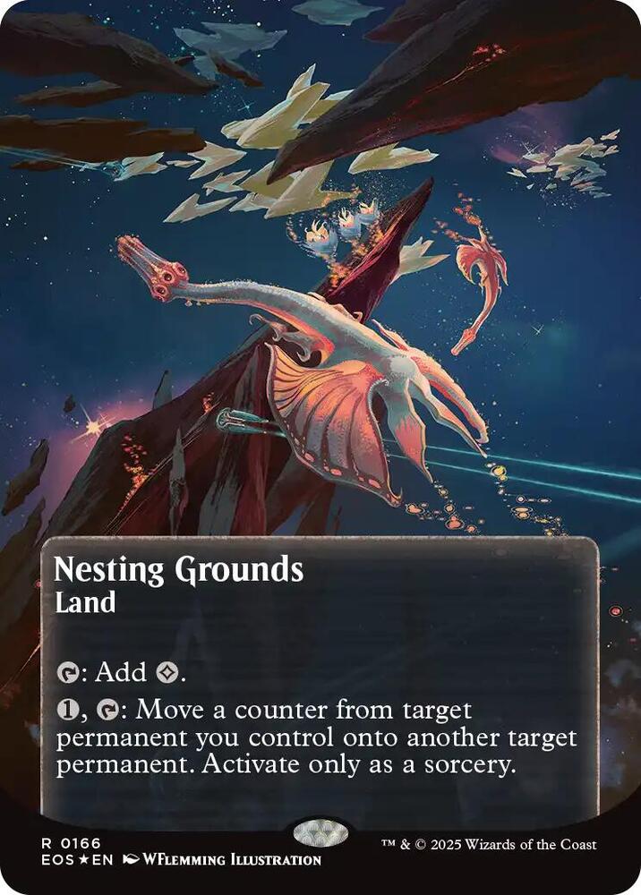 Nesting Grounds (0166) (Borderless) (Galaxy Foil) card image